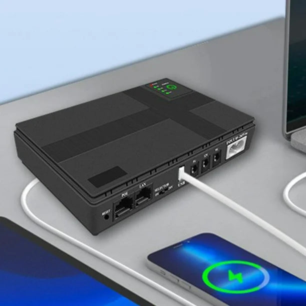 Mini UPS para Router y Cámaras – de 15000 mAh Energía Ininterrumpida para tus Dispositivos