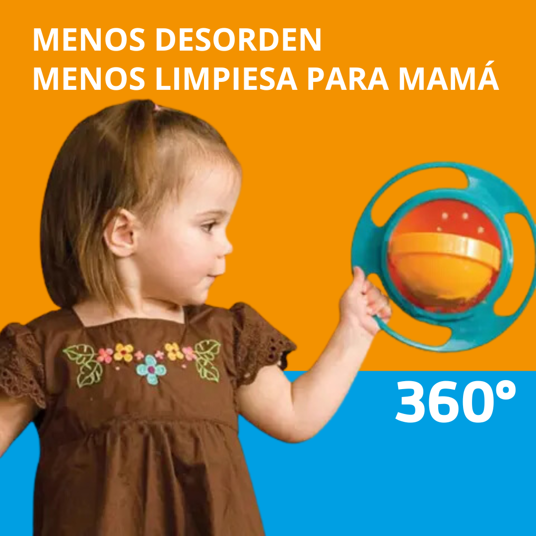 PLATO ANTIDERRAMES PARA NIÑOS 360