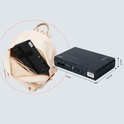 Mini UPS para Router y Cámaras – de 15000 mAh Energía Ininterrumpida para tus Dispositivos